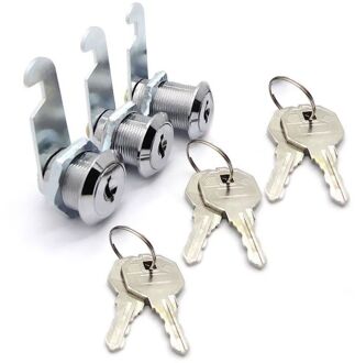 3 Pack Cam Mailbox Lock voor Kabinet Brief Box Locker Lade Deur Kast met 6 Toetsen 649E 4-A