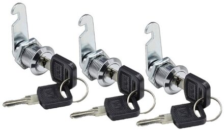 3 Pack Cam Mailbox Lock voor Kabinet Brief Box Locker Lade Deur Kast met 6 Toetsen 649E 4-B