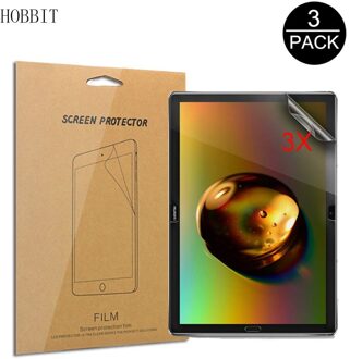 3 Pack Clear PET Screen Protector voor Huawei MediaPad M5 lite 10.1 inch Tablet LCD Krasbestendig explosieveilige screen Guard Film