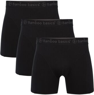 3-Pack Heren Bamboe Boxershorts Rico – Zwart - Maat S