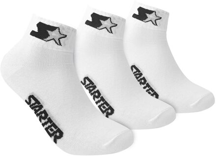 3-Pack Quarter Socks - Wit - Algemeen - maat  35 - 38