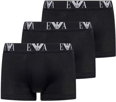 3-pack stretch cotton boxershorts - zwart