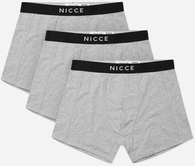 3-Pack Stretch Taille Zwart/Grijs Heren Alesi Boxershorts 0037 K001 0264 - M