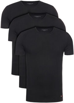3-Pack T-shirts Crew-Neck Premium Essentials Zwart