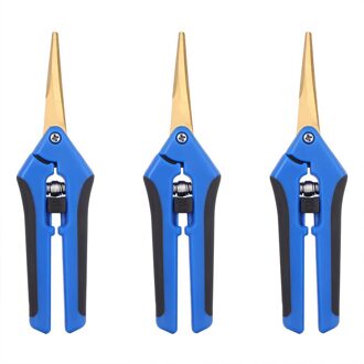 3-Pack Tuinieren Hand Snoeischaar Snoeischaar Bloem Blad Trimmer Met Titanium Coated Gebogen Precisie Bladen