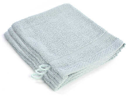 3-PACK Washandjes - Dekbed-Discounter.nl Ijsblauw