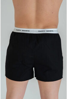 3-pack wijde boxershorts heren effen - maat XXL Zwart