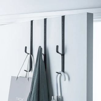 3 packs of perforated-free door rear hook racks wall hanging hangers bathroom door back clothes hangers coat hangers