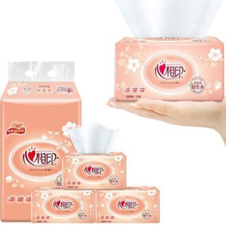 3 Packs Papieren Handdoeken Toiletpapier Huishouden Zakdoek Papieren Handdoeken Absorptievermogen Flushable Zachte Huidvriendelijke 400 Sheets/Packs