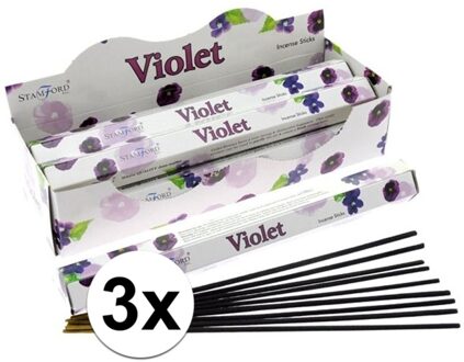 3 pakjes wierook stokjes viooltjes - Action products