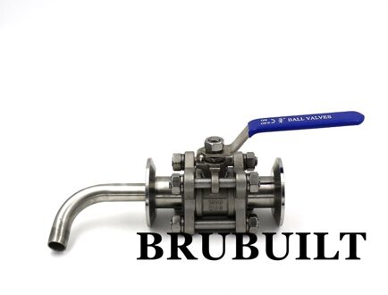 3 pc 3/4 "TC kogelkraan w/EZ pick up 304 Sanitaire Tri-Klaver Fittings Connectors Thuis brouwen