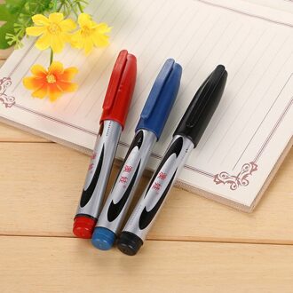 3 pc/piece zwart blauw rood waterdichte kantoorbenodigdheden pen school briefpapier pen markeerstift pen olie multifunctionele