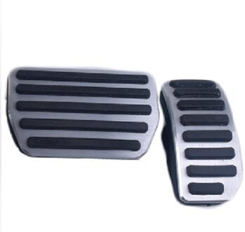 3 Pcs Aluminium Non Slip Voetsteun Brandstof Gas Rempedaal Cover Voor Volvo XC60 S60 V70 XC70 S80 AT