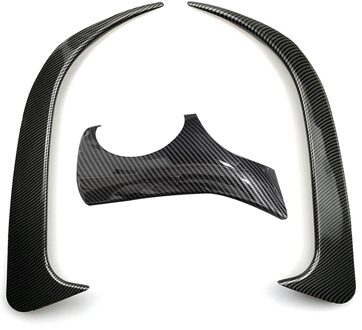 3 Pcs Auto Accessoires: 2 Pcs Look Rear Bumper Spoiler Air Vent Cover & 1 Pcs Dashboard Driver Side Decoratie Cover