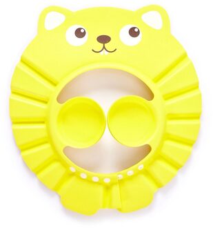 3 Pcs Baby Douche Shampoo Cap Hoed Verstelbare Wash Hair Shield Veilig Voor Kinderen Lbv muis geel