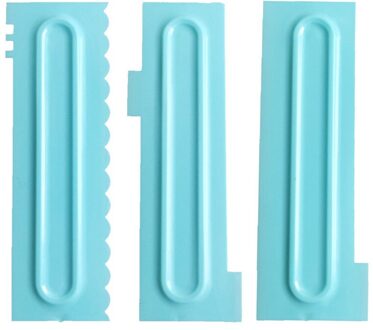 3 Pcs Cake Decorating Kam Icing Soepeler Cake Schraper Gebak 3 Texturen Bakken Tools Voor Cake tool