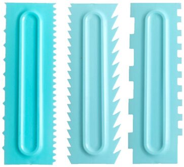 3 Pcs Cake Decorating Kam Icing Soepeler Cake Schraper Gebak 3 Texturen Bakken Tools Voor Cake tool