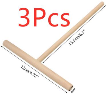 3 Pcs Chinese Specialiteit Maker Pannenkoek Beslag Houten Strooier Stok Thuis Keuken Tool Diy Restaurant Kantine Speciaal Levert 3stk