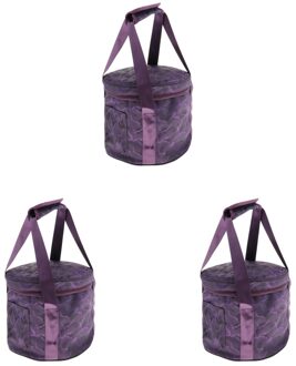 3 Pcs Crystal Klankschaal Draagtas Reizen Bag Voor Maat 12 Inch 10 Inch En 8 Inch Bowls