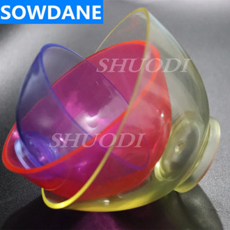 3 Pcs Dental Beauty Lab Silicone Flexible Soft Rubber Mixing Bowl (Random Color)