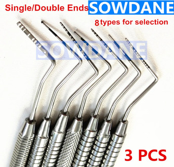 3 pcs Dental Periodontal Probe with Scaler Dental Explorer Tool Dentist Endodontic Tooth Cleaning Stainless Steel