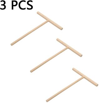 3 Pcs Food Grade Hout Crêpe Pannenkoek Beslag Houten Strooier Stok Thuis Keuken Gadgets Diy Bakken Koken Cake Gereedschap 3 stk