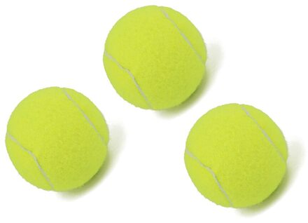 3 PCS Geel Tennis Training Ballen Fluorescerende Professionele Goede Elasticiteit Tennisbal Praktijk Concurrentie Training Oefeningen