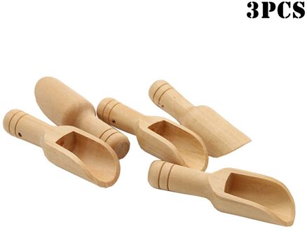 3 Pcs Houten Kleine Scoop Zout Suiker Koffielepel Mini Keuken Koken Tool M56