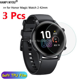 3 Pcs/Lot For HUAWEI Honor Magic Watch 2 42mm Sports Smart Watch Soft TPU Protective Film Screen Protector (Not Tempered Glass)