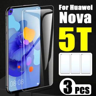 3 Pcs On For Huawei Nova 5T Glass Huavei 5 T Protective Film Nova5T 5TNova Screen Protector Huaweii Sheet Tempered Glas 9H