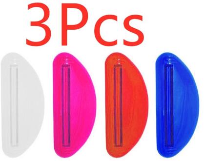 3 Pcs Plastic Tube Squeezer Tandpasta Dispenser Squeezers Houder Rolling Tandpasta Zalven Extruder Badkamer Accessoire Gereedschappen