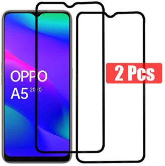 3 Pcs Protective Glass For OPPO A9 2020 Tempered Glass For OPPO A5 2020 Screen Protector OPPOA5 OPPOA9 Black Front Film 6.5 inch