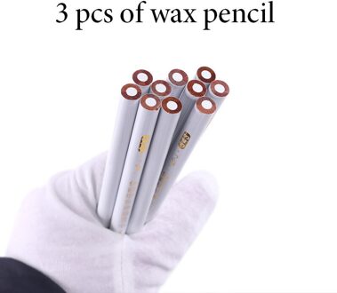 3 Pcs Puntjes Tool Hout Waxen Pick Up Pen Gems Rhinestone Picker Potlood Voor Strass Wax Pencil Nail Art gereedschap
