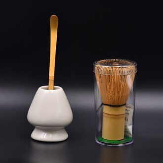 3 Pcs Retro Bamboe Matcha Thee Whisk Set Voor Japanse Theeceremonie 03