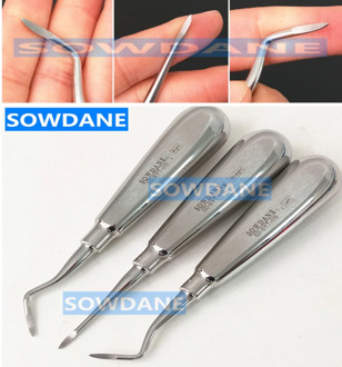 3 pcs/set Dental Extraction Minimally Invasive German Stainless Steel Dental Elevator Oral Tooth Loosening Root Extraction Kit