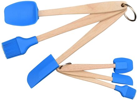 3 pcs Siliconen Spatel Borstel Set DIY Koken Bakken Gebruiksvoorwerp Tool Kit Keuken Benodigdheden
