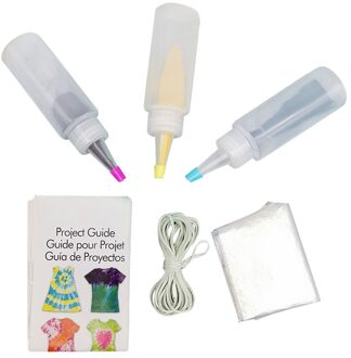 3 Pcs Tie Dye Kit Niet Giftig Diy Kledingstuk Graffiti Stof Textiel Verf 60 Ml Kleurrijke Kleding Tie Dye pigment Set #25