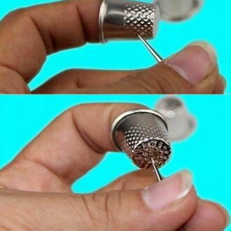 3 Pcs Vingerhoeden Tailor Naaien Tool Silver Metalen Grip Finger Shield Protector Pin Naald Handworking Naai Machine Accessoire SDF-SHI