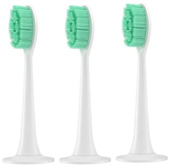 3 Pcs Voor Xiaomi T300/T500 Sonic Elektrische Tandenborstel Heads 3D Orale Whitening Vervanging Tandenborstel Heads, Groen