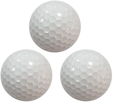 3 Pcs Wit Golfbal Drie Lagen Hoge Elastische Lange Afstand Golf Game Ball Indoor Praktijk Veiligheid elastische Bal