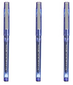 3 Pcs Zwart Blauw Rood Kleur Roller Pen 0.5 Mm Balpen Gel Pennen Voor Handtekening Briefpapier Kantoor Gereedschap Schoolbenodigdheden EB657 3 stk blauw