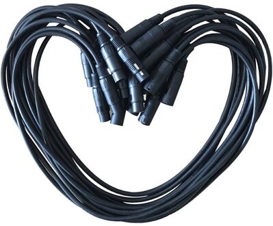 3 Pin Signaal Xlr Man-vrouw Verbinding Met 10Pcs Lengte 3.25 Voeten/1 Meter Stage Dmx Kabel licht Draden/Imrelax IM-AC018