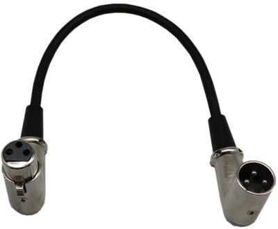 3-Pin Xlr Haakse 90 Graden Vrouw Naar Man Kabel Uitbreiding Mic Cord