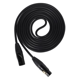 3 Pin Xlr Man-vrouw Microfoon Verlengkabel Audio Extension Kabels Cord Draad Lijn Zwart Voor Microfoon 1 bundel