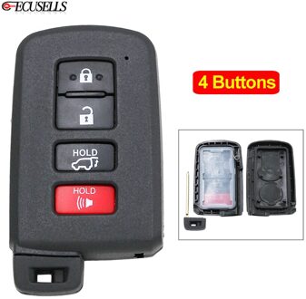 3 + 1/4 Knop Afstandsbediening Smart Autosleutel Shell Case Behuizing Voor Fcc Id: HYQ14FBA,1551A-14FBA Voor Toyota Avalon Camry RAV4 Highlander