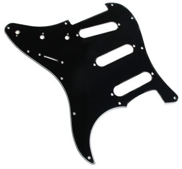 3 Ply Elektrische Gitaar Slagplaat Zwart Scratch Plaat Voor Strat Stratocaster Zwarte