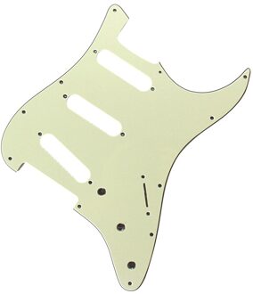 3 Ply Sss Pvc Elektrische Gitaar Slagplaat Voor Fd Alle Gitaar Beschermen Accessoires 11 Schroefgaten Slagplaat groen