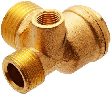 3 Poort Messing Air Compressor Valve Air Compressor Terugslagklep Centrale Pneumatische Kleppen Draad 90 Graden Diy Home Gereedschap