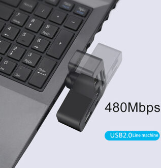 3 Poorten Usb Hub Usb 2.0 Hub Draaibaar High Speed Usb Desktop Splitter Adapter Voor Windows 98 98SE Voor Windows 2000 /Windows Me