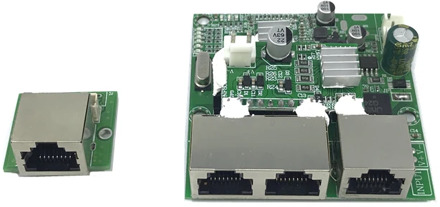 3-port poe Gigabit switch module 48V2A 96w-144w 3 port 10/100/1000M contact port mini switch module PCBA Motherboard RJ45 POE